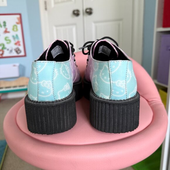 TUK Hello Kitty Kawaii Pastel Ombre Creepers - from *PASTEL GOTH VIDEO!* - Picture 3 of 12